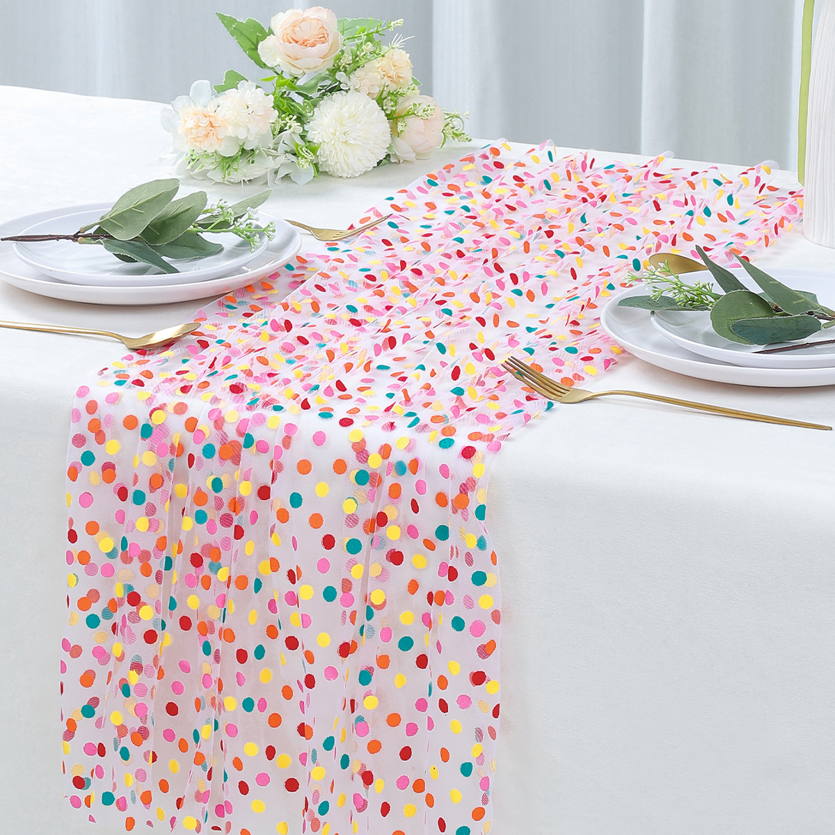 Colorful Dot Gauze Table Runne - Christmas Table Runner recensie en prijs