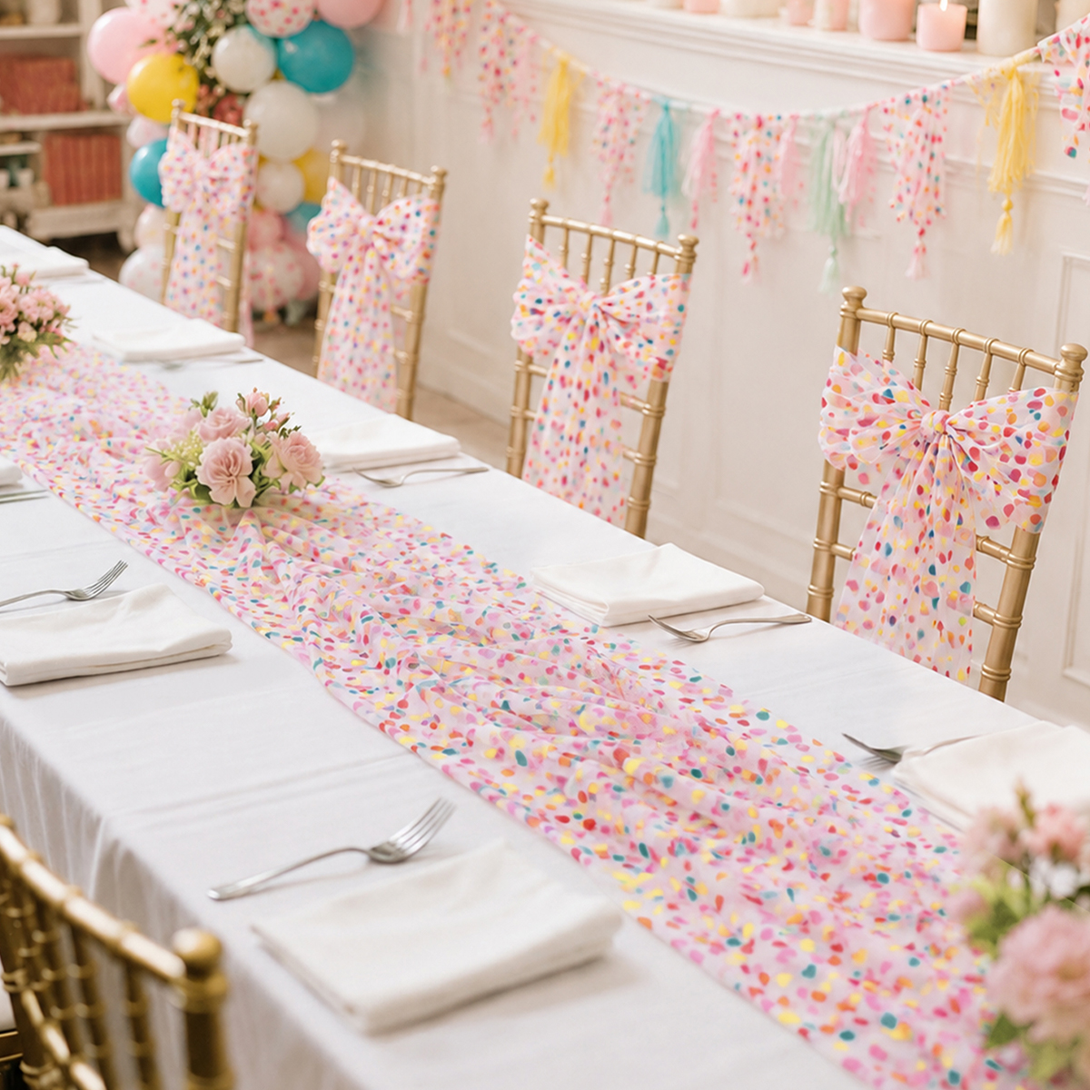 Colorful Dot Gauze Table Runne - Christmas Table Runner recensie en prijs