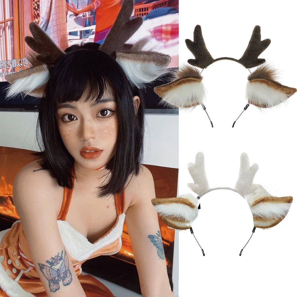 Handmade Animal Fur Antler Hea - Reindeer Antlers Headband recensie en prijs
