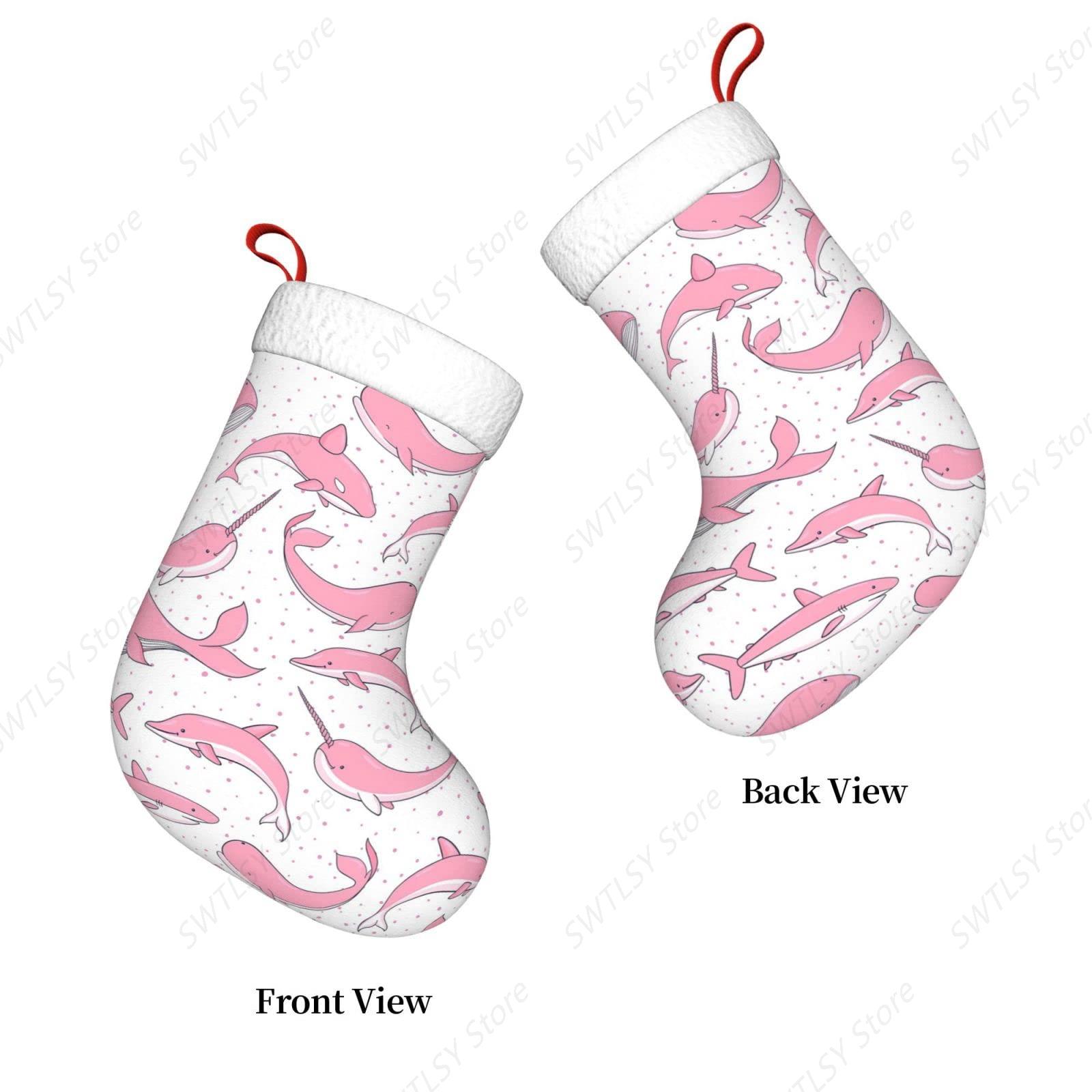 Christmas Pink Whales Xmas Hol - Christmas Stocking Hanging recensie en prijs