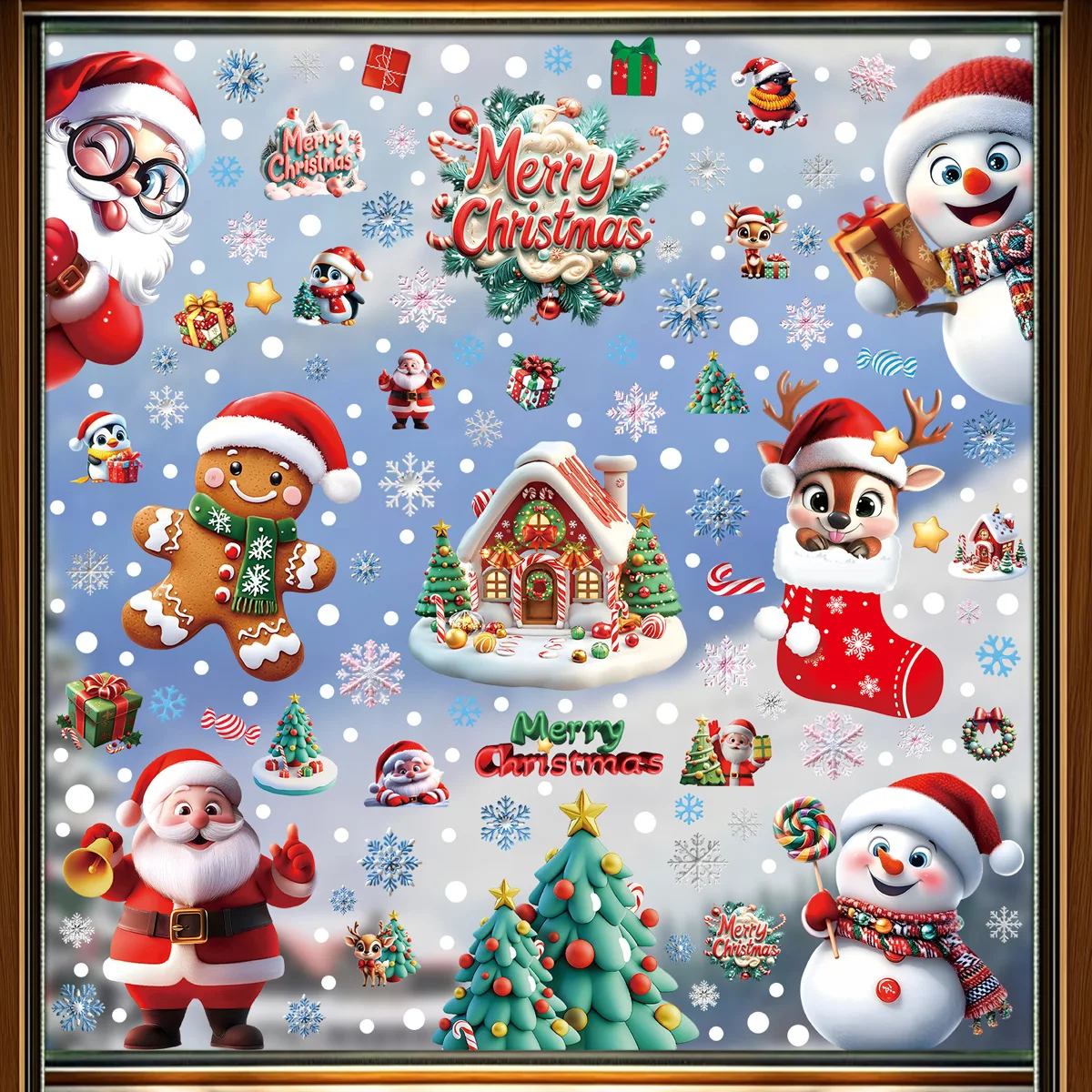 2025 Christmas Static Window C - Snowflake Window Decal recensie en prijs