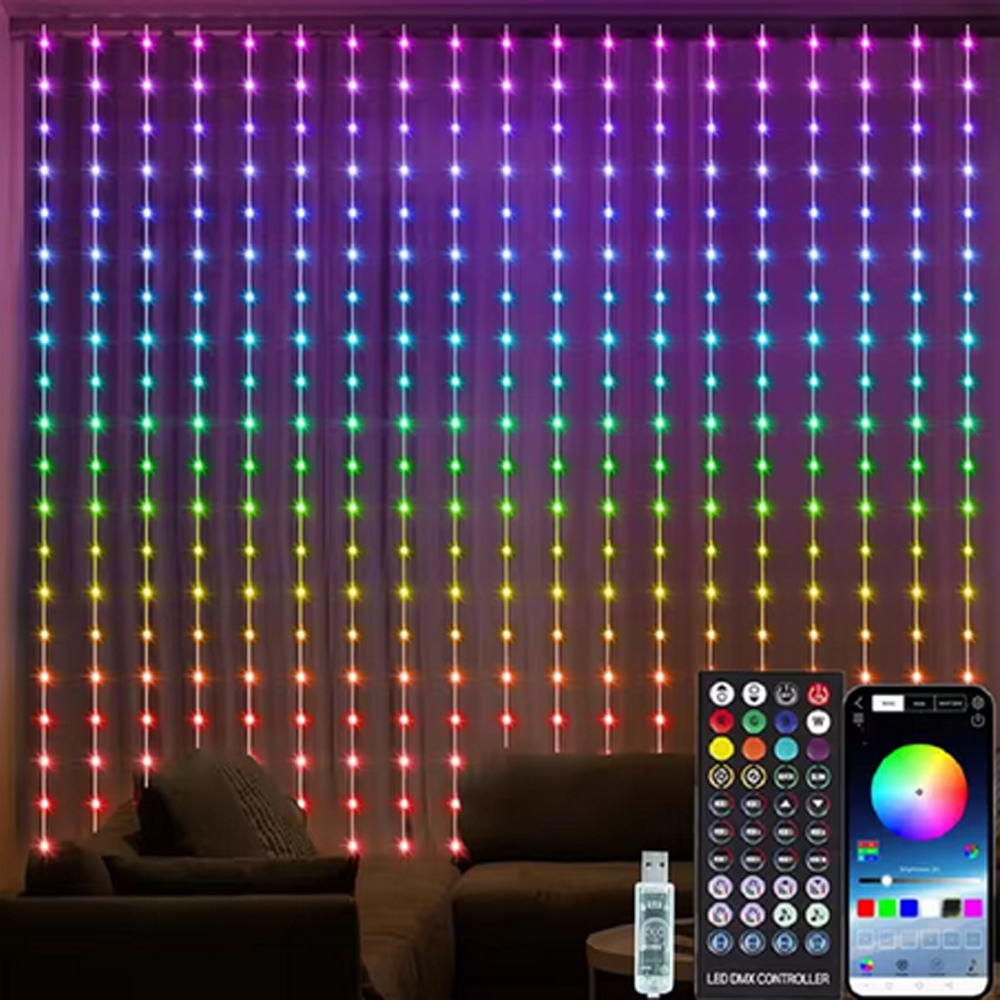 3M RGB Smart LED Curtain Light - Led Fairy String Lights recensie en prijs