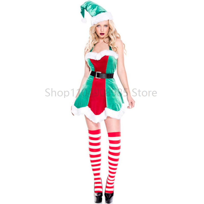 Christmas Women Sexy Green Elf - Elf Costume Christmas recensie en prijs