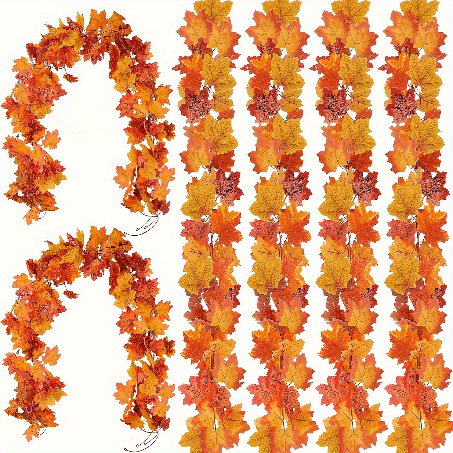 100CM Autumn Artificial Maple  - Christmas Wreath Fake recensie en prijs