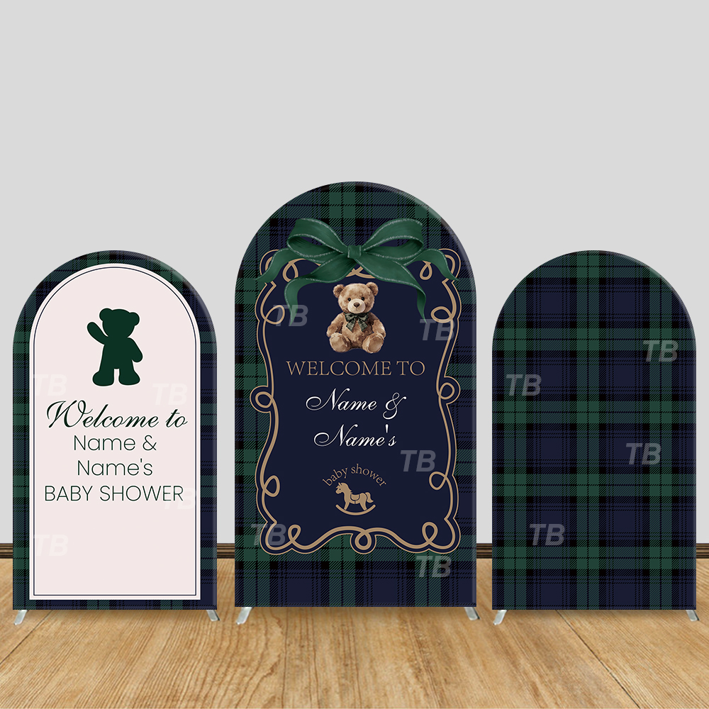 Teddy Bear Plaid Theme Arch Ba - Christmas Throw Blanket recensie en prijs