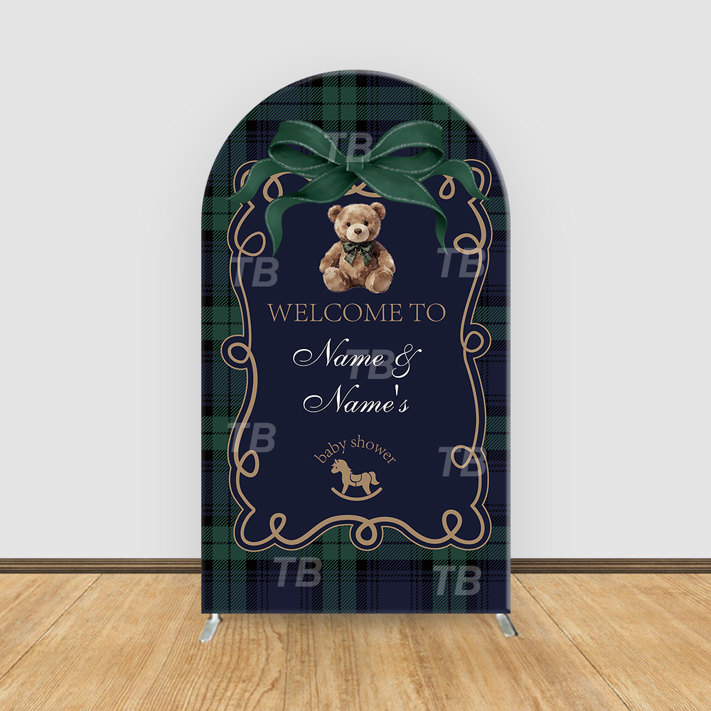 Teddy Bear Plaid Theme Arch Ba - Christmas Throw Blanket recensie en prijs