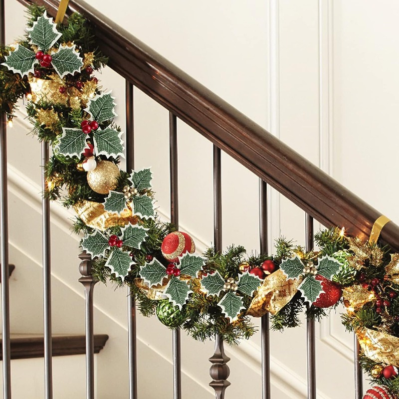 5-50pcs Christmas Holly Berrie - Christmas Wreath Fake recensie en prijs