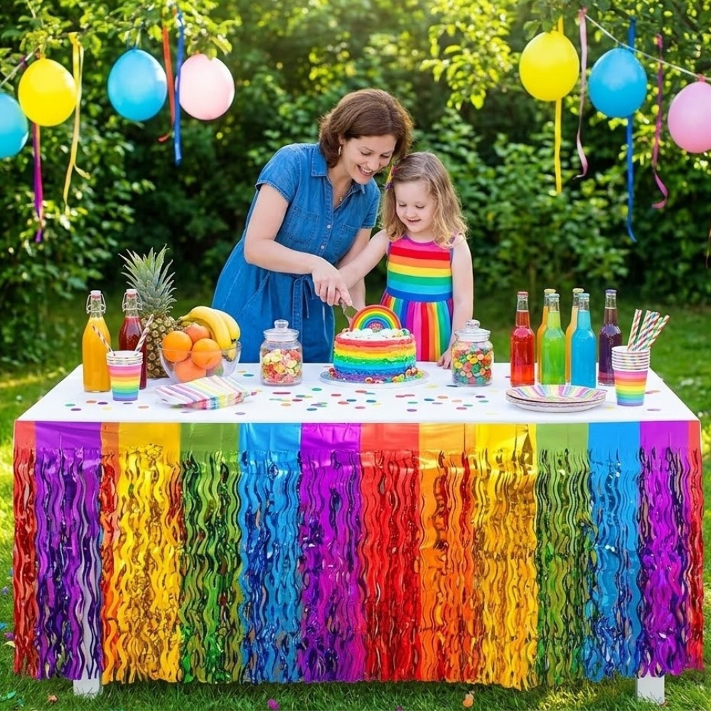 2Pack Rainbow Wavy Metallic Ti - Tinsel Garland Decoration recensie en prijs